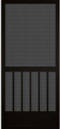 80x36 Black Aluminum Screen Door
