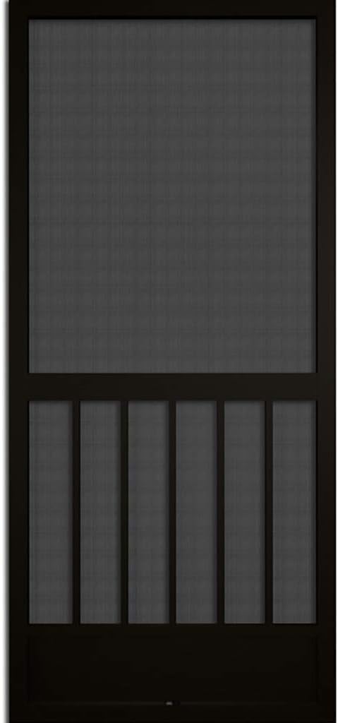 80x36 Black Aluminum Screen Door