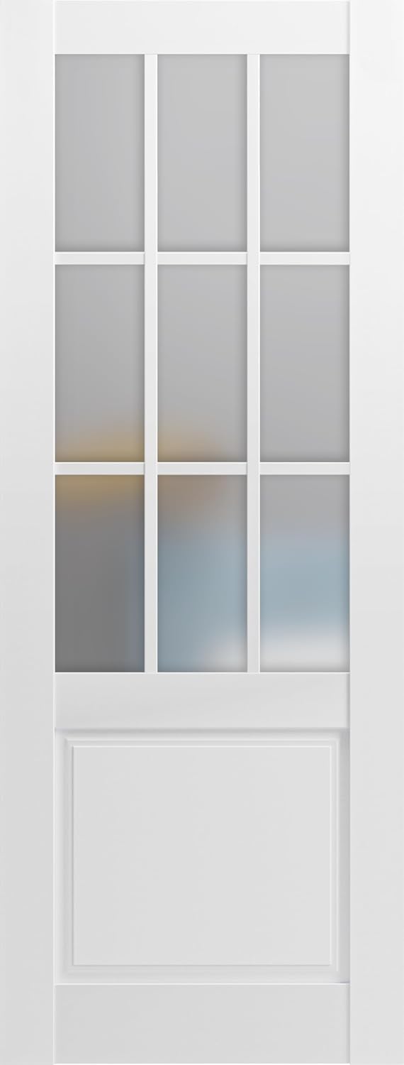 36x84 White Frosted Door Slab