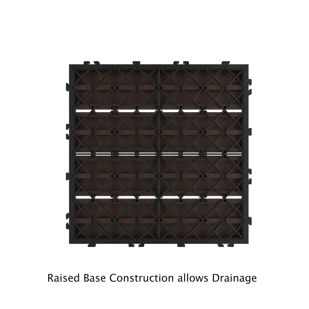 6‑Pack Brown Interlocking Deck Tiles