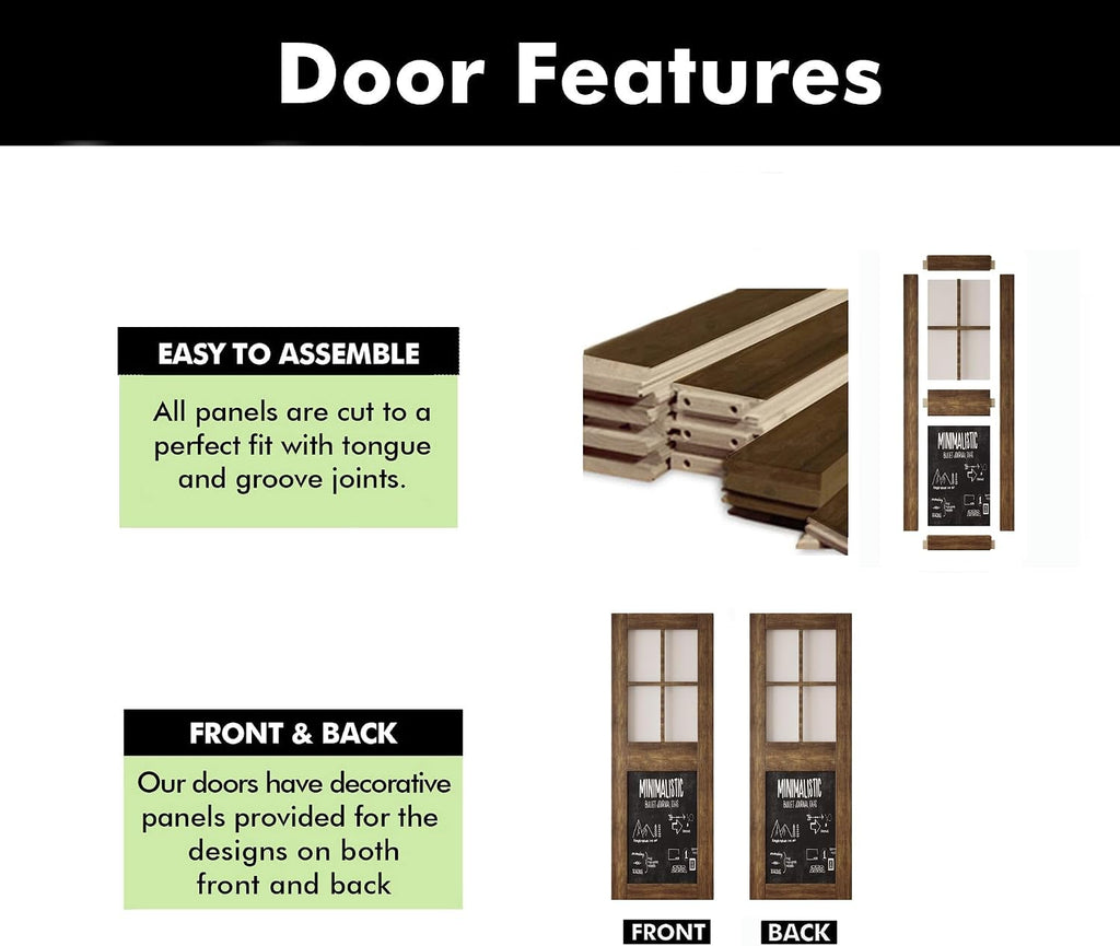 Dark Walnut 26x84 Barn Door Slab