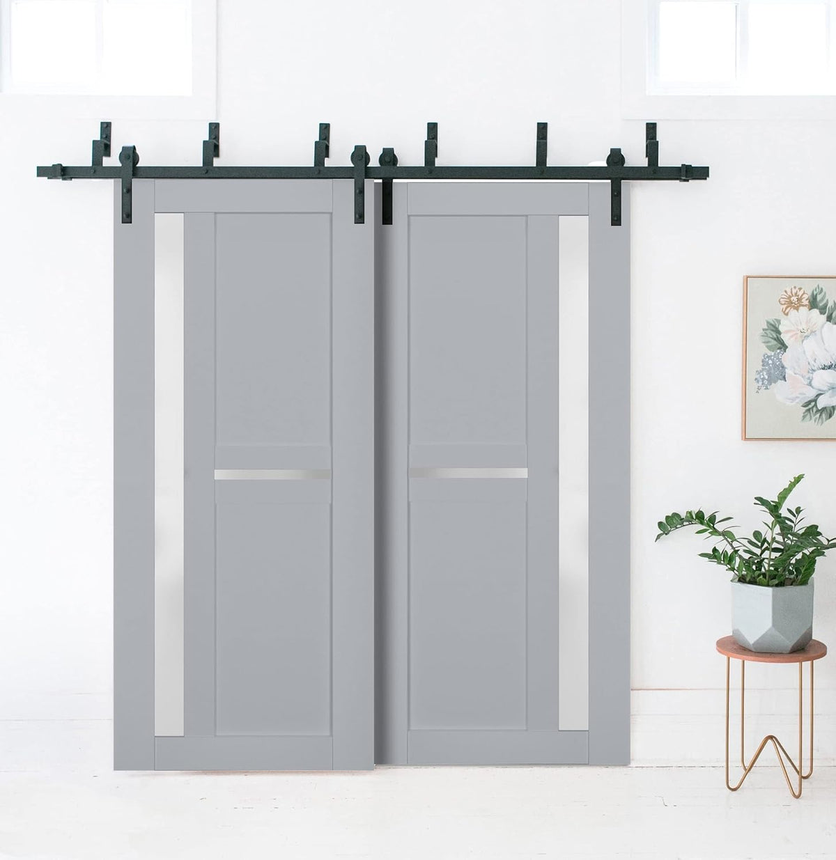 42x84 Grey Frosted Door Slab