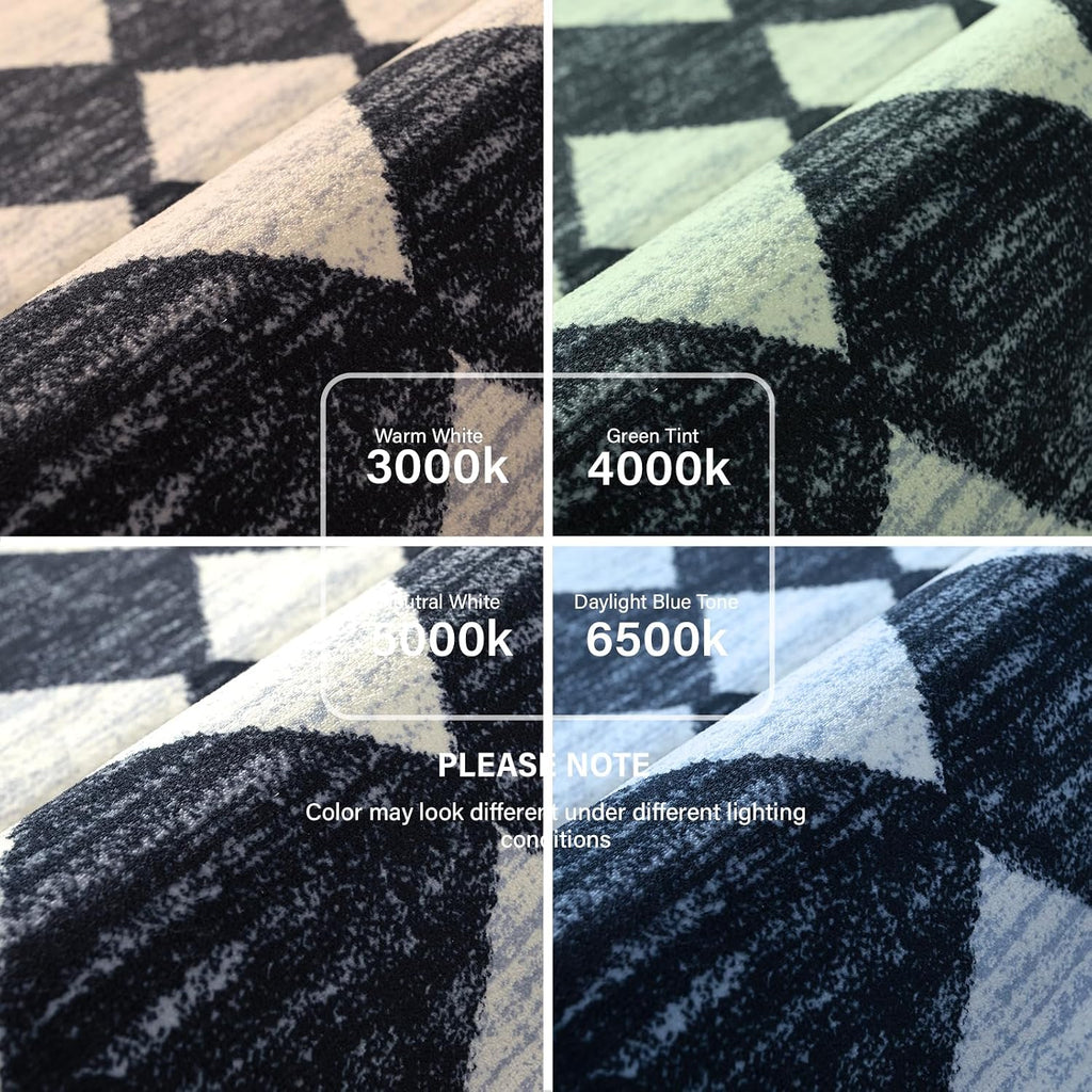 Black White Checkered 2x8 Kitchen Runner Rug
