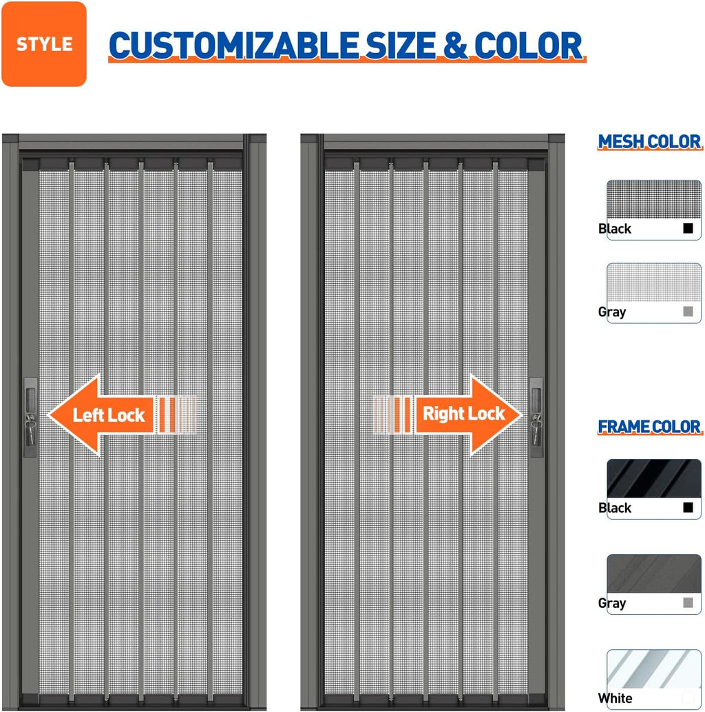 Custom Aluminum Retractable Screen Door