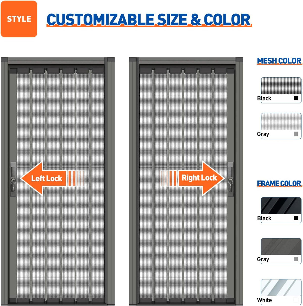 Custom Aluminum Retractable Screen Door