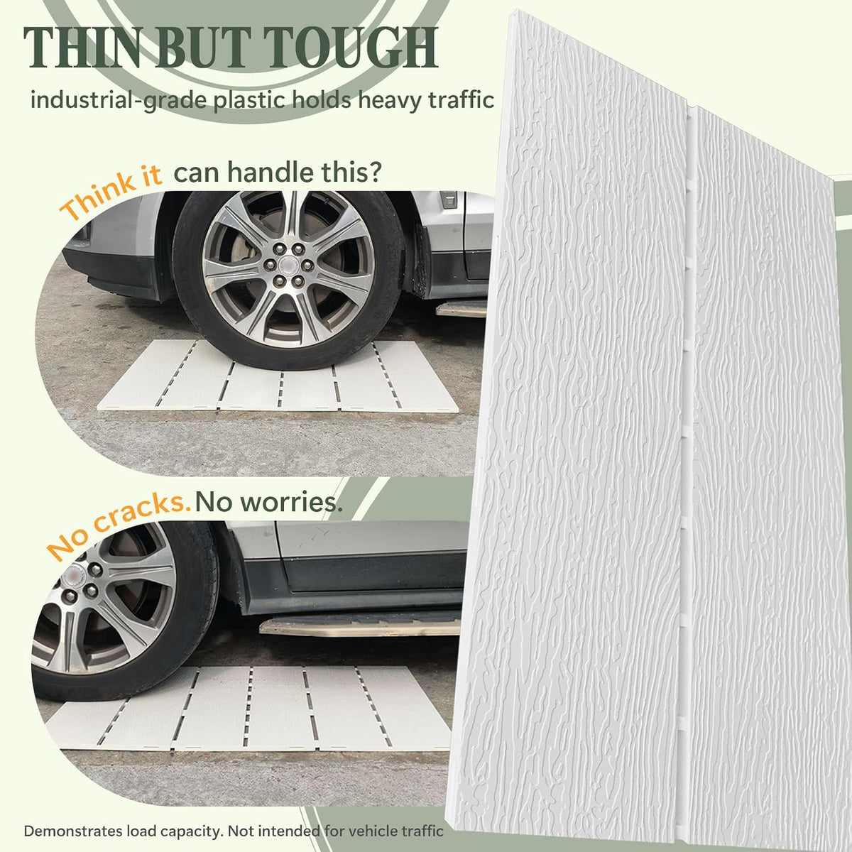 13 Sq Ft Wood‑Look Interlocking Deck Tiles