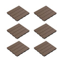 6‑Pack Brown Interlocking Deck Tiles