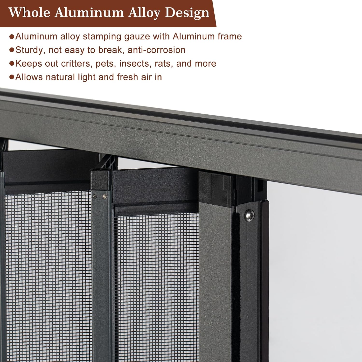 Aluminum Retractable Screen Door