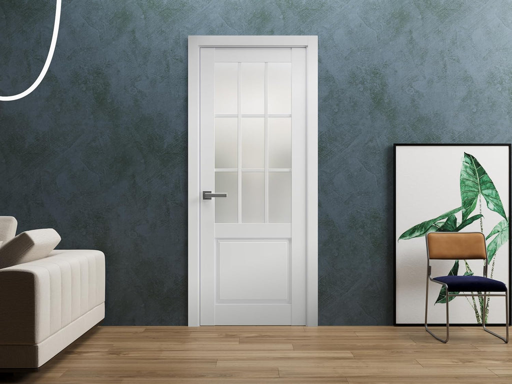 36x84 White Frosted Door Slab