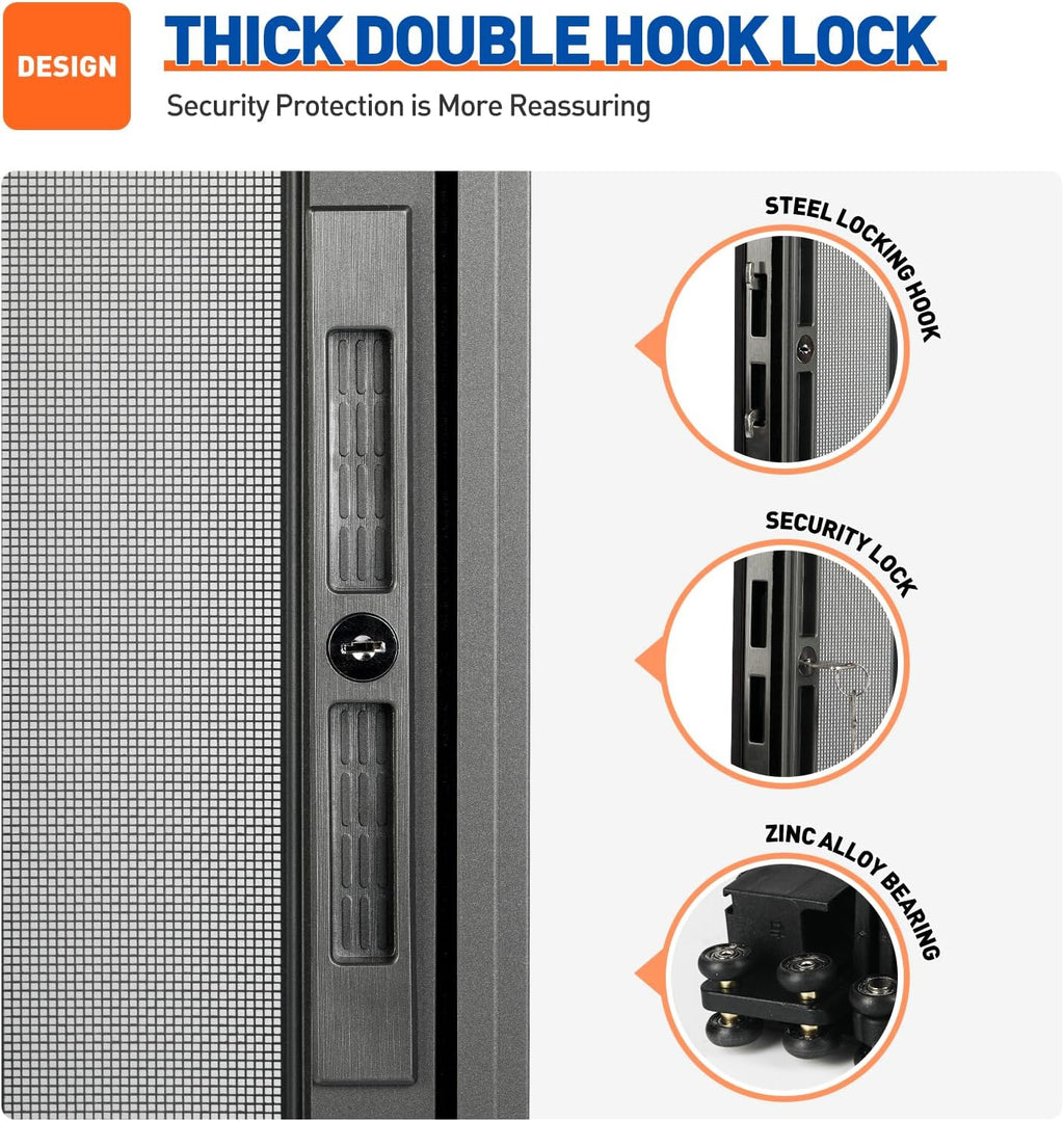 Custom Aluminum Retractable Screen Door