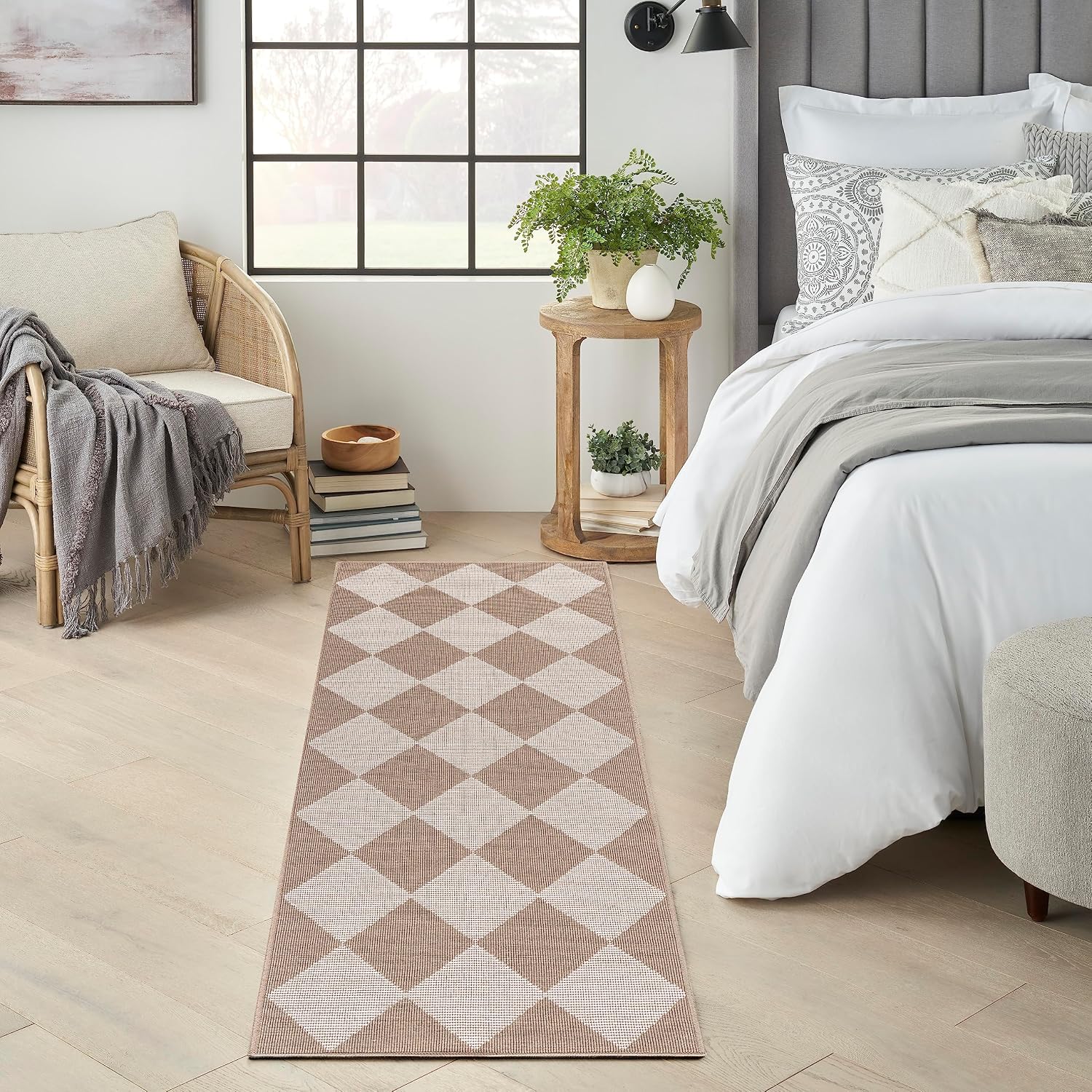 2'3"x7'6" Ivory Jute Area Rug
