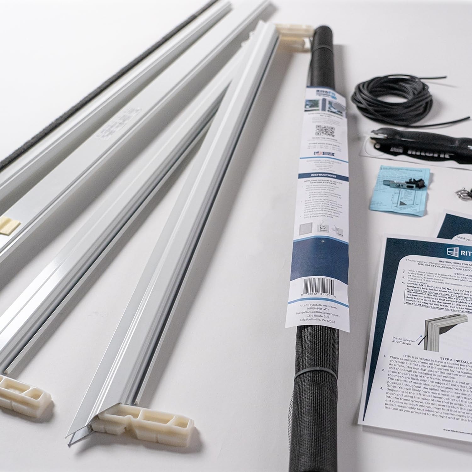 Size Aluminum Patio Screen Door Kit